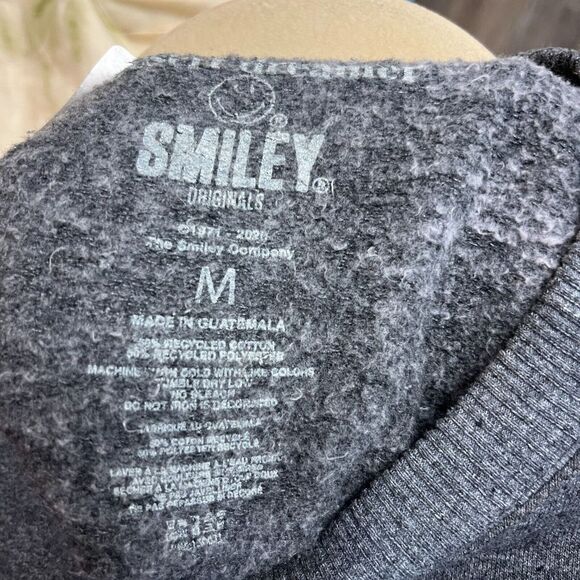 Smiley Womens Gray Desert Dreamer Mental Health Matters Tie Dye Sweatshirt Sz M - Picture 3 of 11